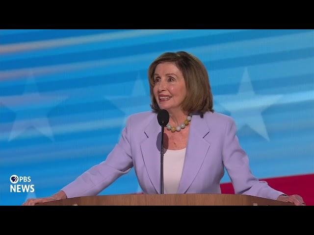 WATCH: Rep. Nancy Pelosi speaks at 2024 Democratic National Convention | 2024 DNC Night 3