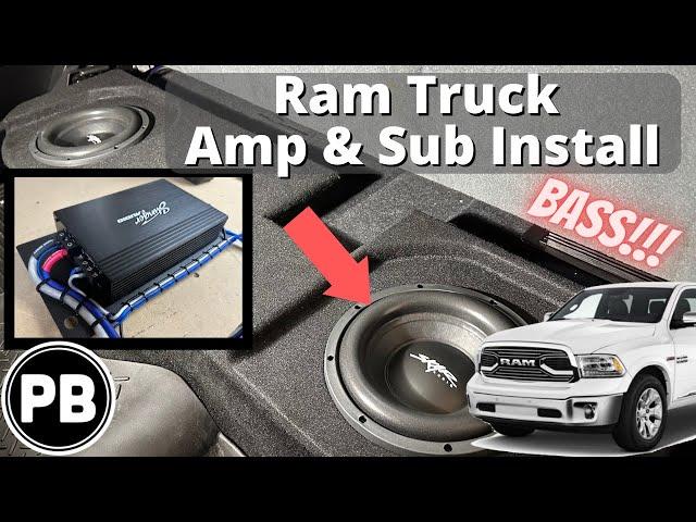 2013 - 2018 Ram Truck Amp and Sub Install