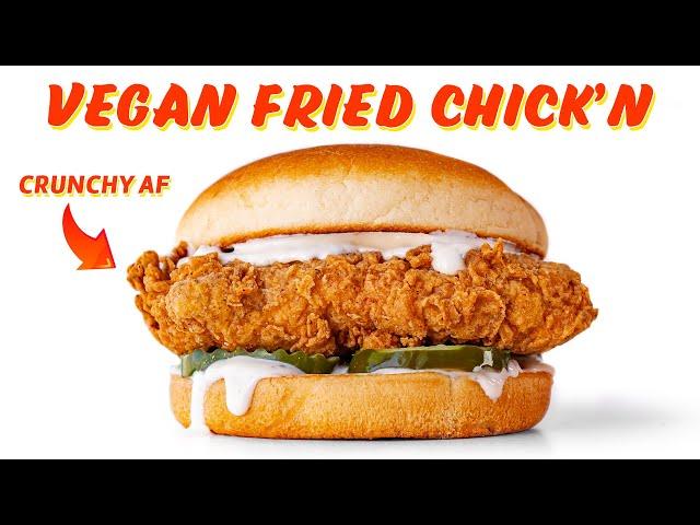 VEGAN Fried Chick'n! Made with SEITAN!