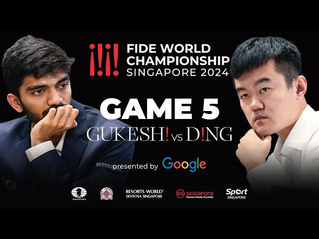 Game 5 Stream | FIDE World Championship Match 2024 | Ding Liren vs Gukesh D