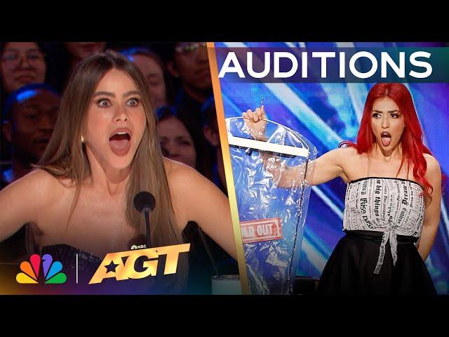 Solange Kardinaly SHOCKS The Judges With Magical Quick Change! | Auditions | AGT 2024