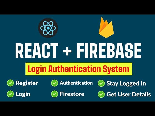 Firebase Auth with React Step-by-Step Tutorial || Login Register auth with firebase React Firestore