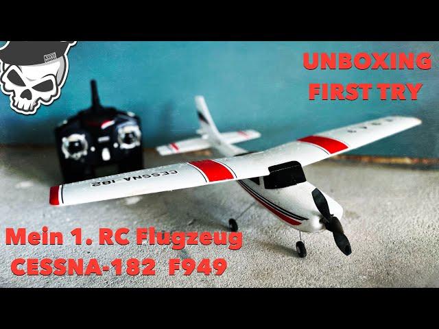 Mein erstes RC Flugzeug Ich teste die WLTOYS F949 RTF CESSNA-182 UNBOXING und Test