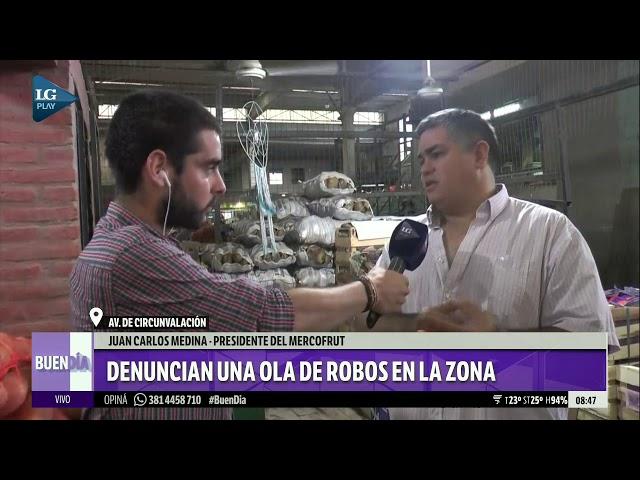 Denuncian una ola de robos en la zona del Mercofrut