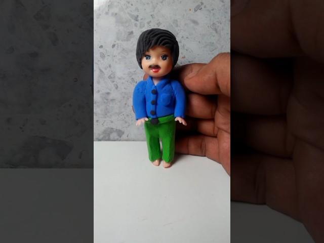 Papa mere papa idol making with Diy Clay  I Love you papa #diy #clayart #india #shorts