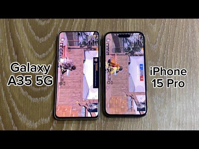 Samsung Galaxy A35 5G vs iPhone 15 Pro - SPEED TEST (4K)