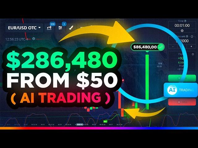 $50 TO $286,480 WITH AI TRADING BOT ON POCKET OPTION | POCKET OPTION BOT | BINARY OPTION STRATEGY