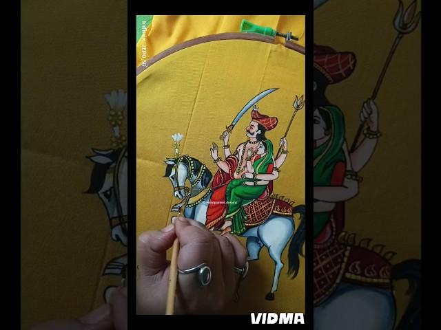 Khandoba fabric painting #art #diy #clothpainting #shortvideo #shorts #god #artist #fabricart #short