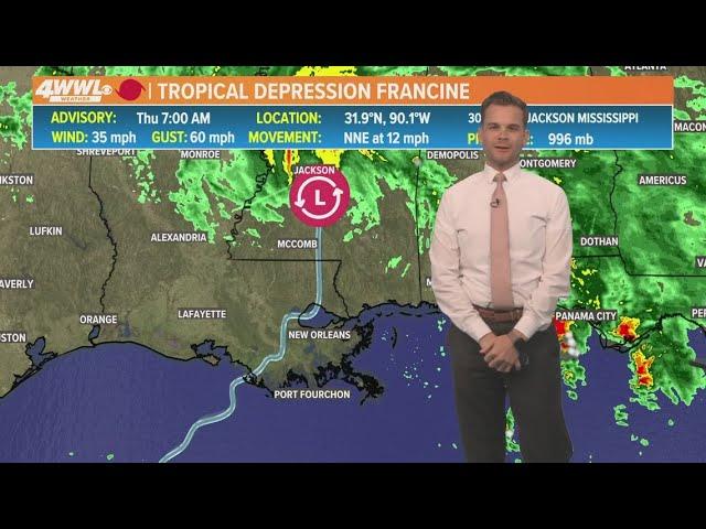 Thursday 8AM Weather Update: Post-Francine forecast continues to improve, temps rise