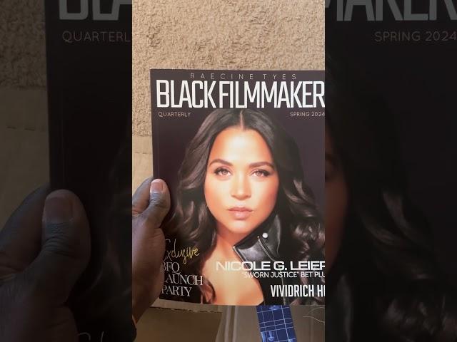 The publication is nice, you gots to get you an issue. #blackfilmmaker magazine #magazine #filmmaker