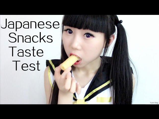 11 Japanese Snacks Taste Test (first time talking in the entire video) Part 1