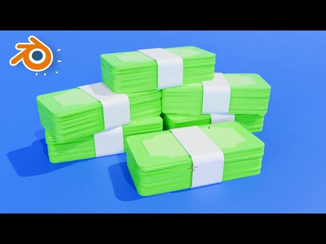 Stacks Of Money Modeling in Blender Tutorials