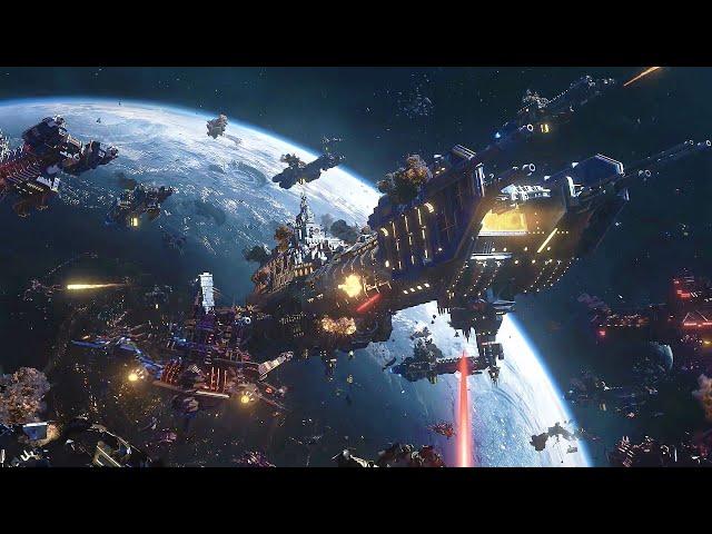 The Imperial Navy - Space Battle Scenes - WARHAMMER 40,000 Cinematic Fantasy Movie Scenes