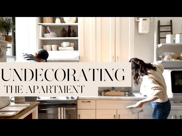 UNDECORATING THE APT | REMOVING PEEL AND STICK TILE, COUNTERTOPS, FLOOR.