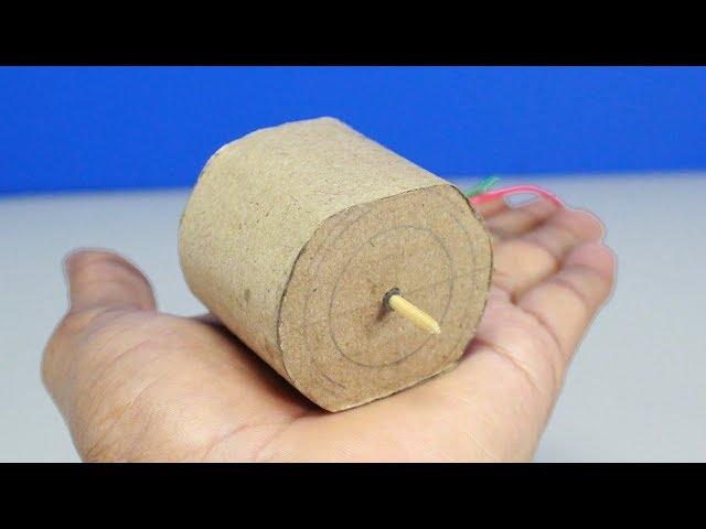 How to Make a DC Motor at Home Easily - Cardboard DC Motor