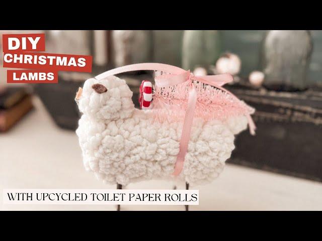 Upcycled Toilet Paper Roll Christmas Lambs: A Whimsical Holiday Delight