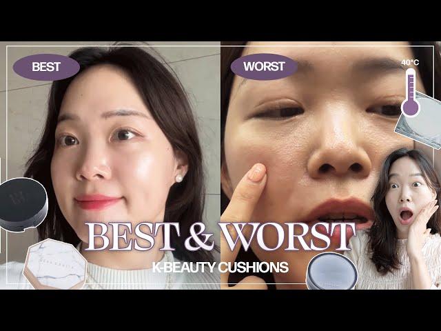 I Tested 10 Korean Cushion Foundations in 40°C Heat! Best & Worst Cushion Foundations for the SUMMER