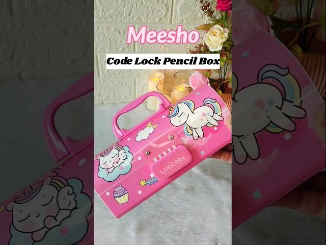 Beautiful Code Lock Pencil Box from Meesho  #youtube #ytshort #ytshorts #meesho #meeshoapp