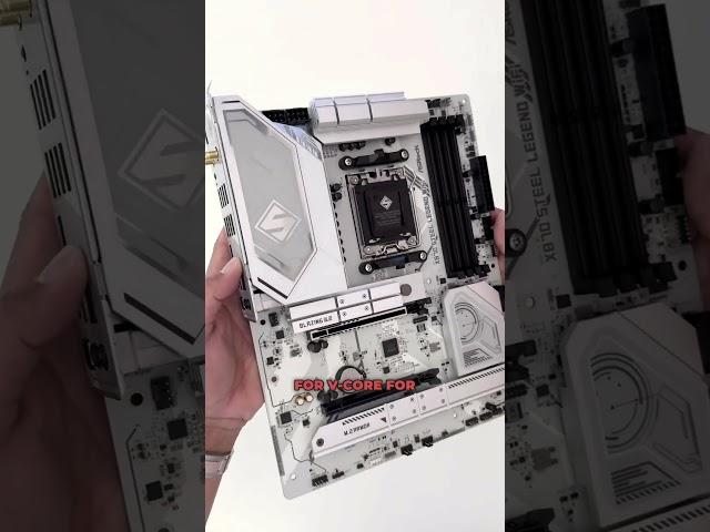 Say hello to the first all-white ASRock X870 Steel Legend WiFi motherboard  #asrock #funkykit