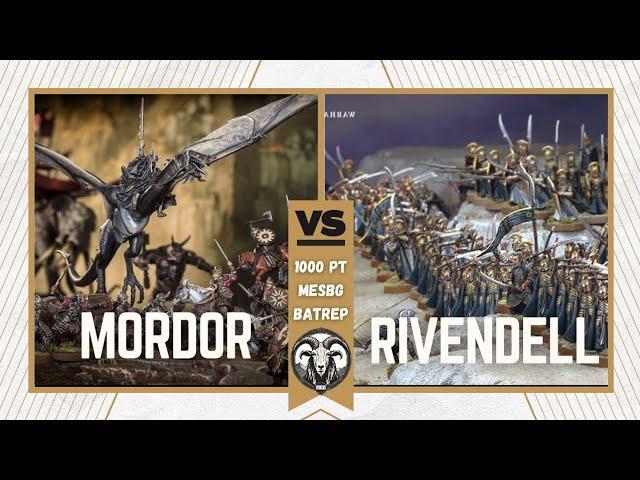 Mordor v Rivendell 1000 Point Battle Report | MESBG | MIDDLE EARTH STRATEGY BATTLE GAME