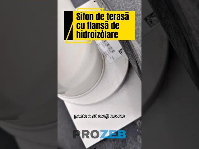 A ALES SIFONUL DE TERASĂ CU FLANȘĂ DE HIDOIZOLARE | MATERIALE PREMIUM #constructiidurabile #prozeb
