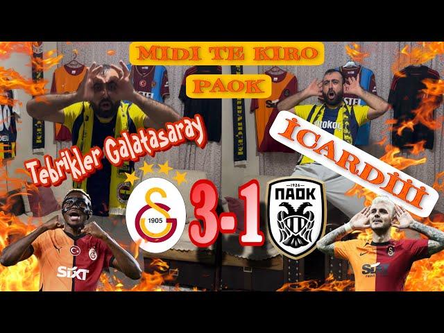 Delil Reis Galatasaray Avrupa Maçı İzlerse ! İcardi Gol Sevinci Yaptım ! Tepki Videosu ! #gs #keşfet