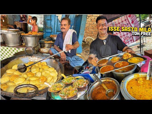 Best Punjabi Unlimited Thali, Massive Golgappe, Viki D Tikki, Aloo Chaat  Indian Street Food Vlog