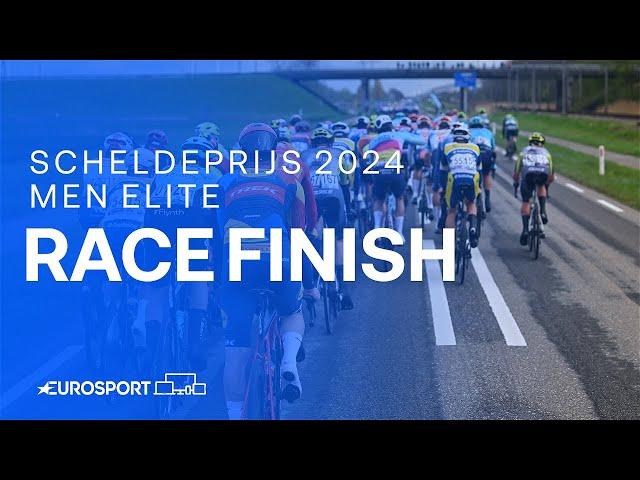 SUPER SPRINT  | Scheldeprijs 2024 Men's Elite Race Finish | Eurosport Cycling