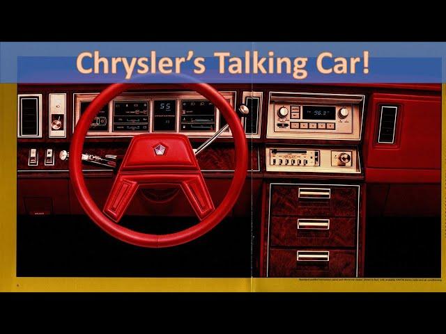 Worst Automotive Inventions: Chrysler's Electronic Voice Alert (EVA or "Talking Car") with Bob Lutz