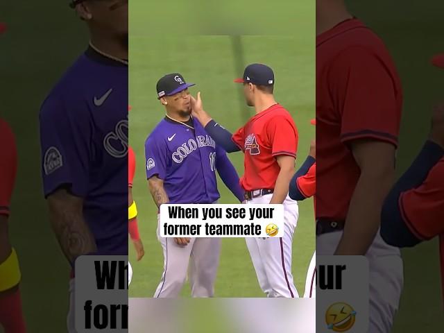 Matt Olson & Orlando Arcia say hello 