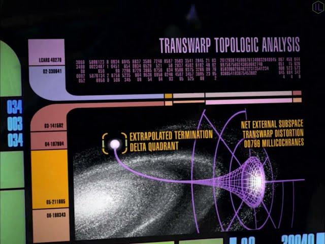 Star Trek : TNG - Enterprise Traveling 65 Light-Years Jacking into Transwarp Technology