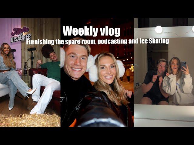 NEW spare room, Ice Skating, London and RENOVATING! Weekly vlog