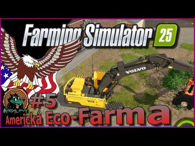 Americká Eco-Farma | Ostří pily a nové obzory?!? Farming Simulator 25 #5 CZ/SK