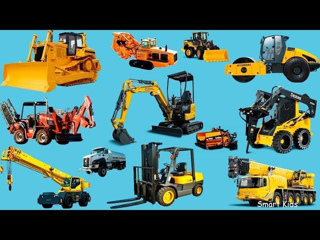 Los Vehículos de Construcción | Transporte para niños | Aprender los sonidos de los transportes