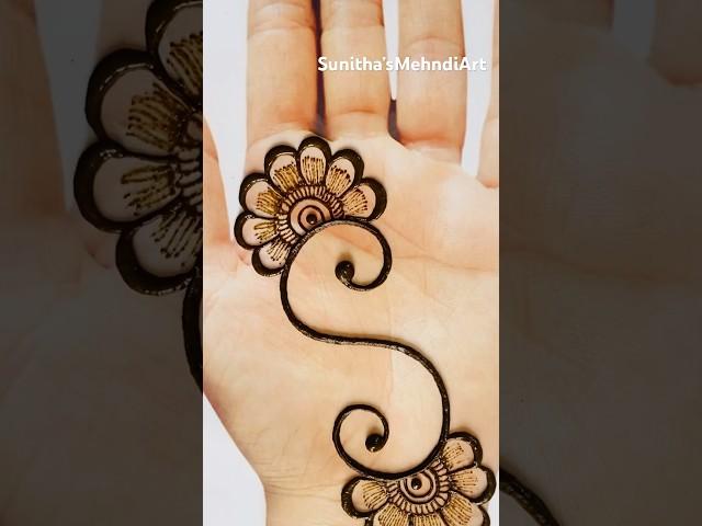 S Alphabet Beautiful Mehndi️ #shorts #viral #ytshort #youtubeshorts #mehndi #sunithasmehndiart