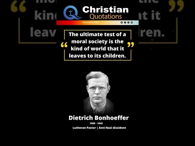 Powerful Life Quotes by Dietrich Bonhoeffer | Christian Quotes  #shorts