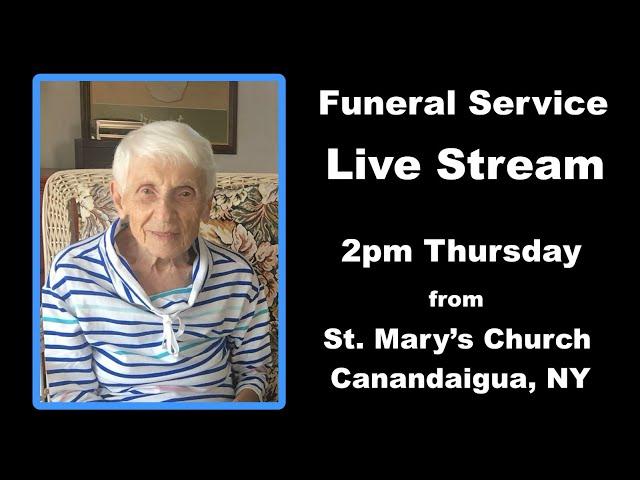 Funeral Service Live Stream for Virginia Mae Ciocci Tripp - 2pm Thursday