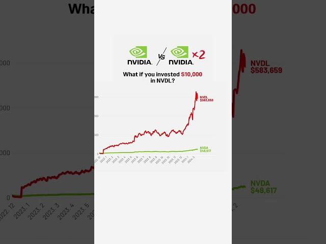 엔비디아 레버리지에 1만 달러 투자한다면? #nvda #nvdl #stockmarket #money