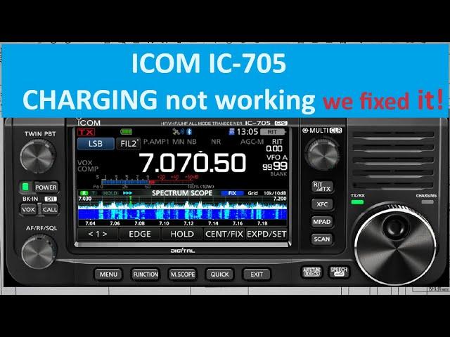 #296 ICOM IC-705; digging deep and fixing the issue on component level