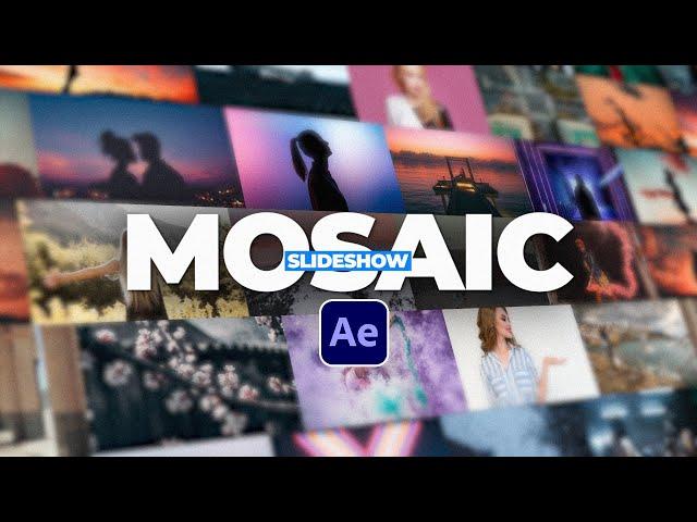 7 Easy 3D Mosaic Slideshow Effects in After Effects