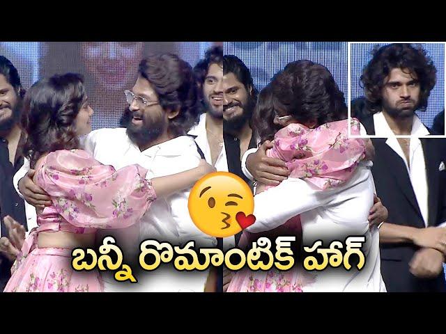 Allu Arjun Tight Romantic Hug With Saanvi Meghana | Vijay Devarakonda | Pushpaka Vimanam | SM