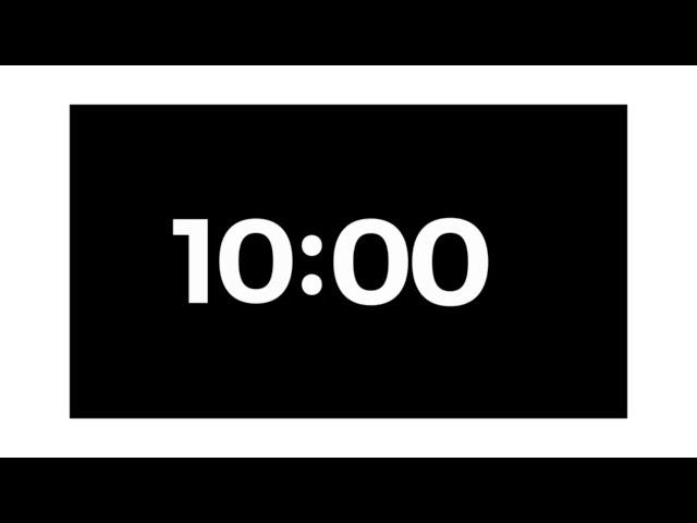 10 Minute Timer | Relaxing Countdown for Productivity