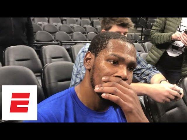 Kevin Durant at loss for words after hearing about death of Gregg Popovich's wife Erin | ESPN