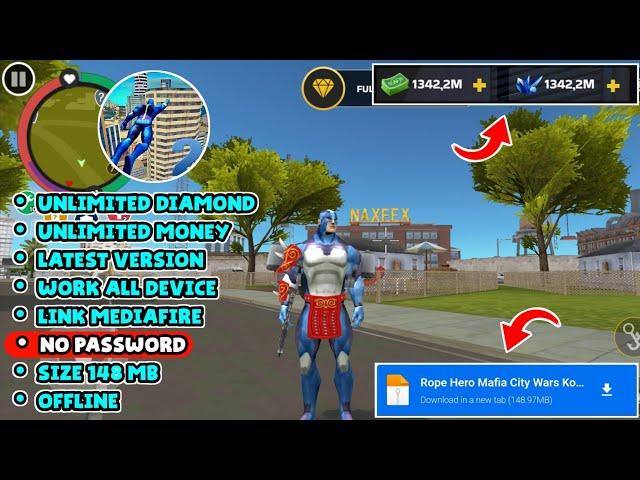 Rope Hero Mafia City Wars Mod Apk Terbaru 2024 v1.6.7 - No Password & Unlimited Money