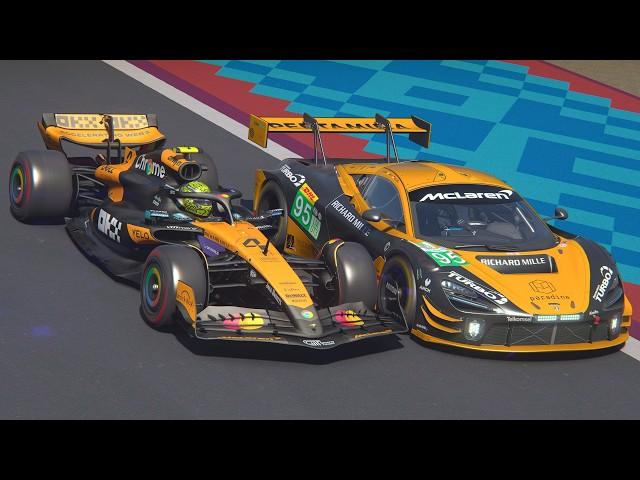 McLaren MCL39 F1 vs McLaren 720S GT3 Evo in Qatar | 2025 Season