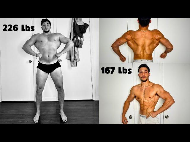 My 1 Year Natural Bulk To Cut Body Transformation
