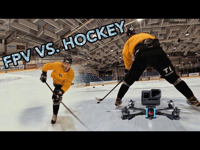 FPV DRONE  VS. ICE HOCKEY - Working with a Professional Hockey Team (4K)