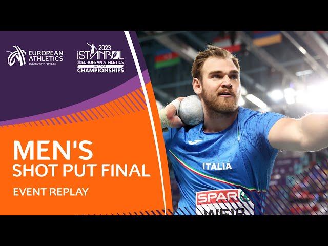 Weir triumph in the shot put with 22.06m | Men's Shot Put Final | Istanbul 2023