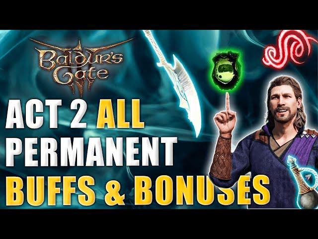 Baldur's Gate 3 - ALL Permanent Features YOU MISSED in ACT 2!