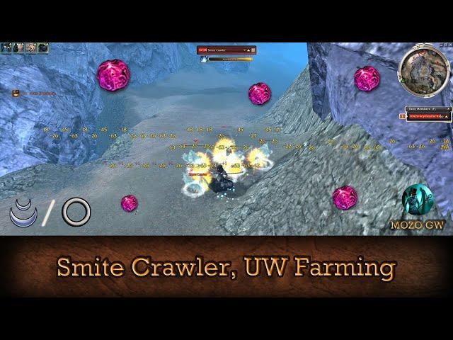 Smite Crawler, Underworld Farm - Guild Wars Dervish Farm D/any NM